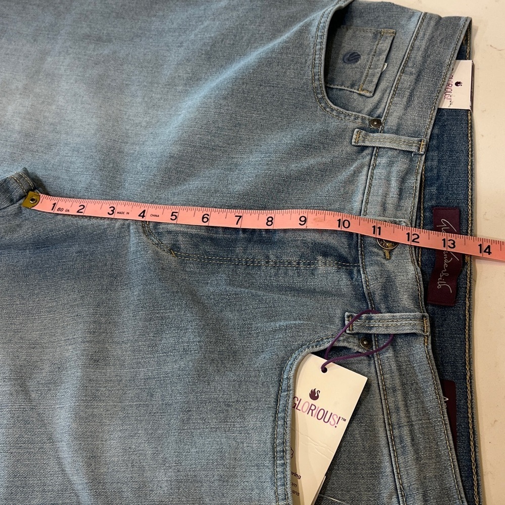 Gloria Vanderbilt Amanda Slimming Jeans Tapered Leg Size 14 NWT - Picture 9 of 11